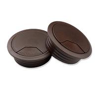 Mprofi MT® 2 Pezzi | Passacavi per Scrivania Marrone Ø80mm | Organizzatore per Mobili per Ufficio | Passacavi in Plastica | Organizzatore per Scrivania | Scatola Cavi | Tappo Passacavi Per Scrivania