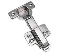 Mprofi MT® 4 Pezzi | Cerniere Ammortizzate per Ante Cucina con Piastra di Montaggio 3D | Ø35mm Battuta Esterna Clip 110° | Cerniere per Armadio | Cardini per Mobili | Cerniera a Molla