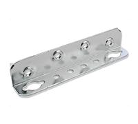 Mprofi MT® 4 Pezzi | Connettori Angolari per Letto 130 mm | Staffe Regolabili per Traversa Centrale e Struttura Letto | Supporti in Acciaio Zincato per Letti e DIY