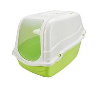 MPS LETTIERA Chiusa Romeo per Gatto Gatti Toilette IGIENICA Coperta Filtro No Odore (Verde)
