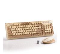 MPTOG Tastiera wireless e mouse Combo (tè al latte)