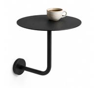 Mpulchral Tavolino da Caffè a Parete con Staffa a L, Tavolo Flottante per Cabine e Zone Piccole, 4 Diametri (30-50cm), Perfetto per Bar e Casa, Montaggio Semplice