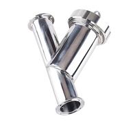 MPYJDTOI Filtro Sanitario a Forma di Y in Acciaio Inossidabile SUS304/316 da 106 mm, con ghiera Tri-Clamp da 3,5" e Diametro Esterno del Tubo da 89 mm, for Birra Fatta in casa(80 Mesh_SUS316L)