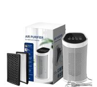 MPYJDTOI Purificatore d'Aria con Filtro HEPA for Interni di 200 Piedi Quadrati, rimozione del 99,9% con ionizzatore, Silenzioso, a 3 velocità, for Camera da Letto, Animali Domestici(US)
