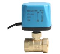 MPYJDTOI Valvola a Sfera motorizzata normalmente Chiusa 1/2 "3/4" 1 "2" Valvola a Sfera elettrica in Ottone a 2 Fili 220V 12V 24V Sostituire l'elettrovalvola(3/4",220VAC_Normally Open)