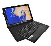 MQ21 - Custodia con tastiera Bluetooth per Samsung Galaxy Tab S4 10.5, con touchpad | Custodia per Samsung Galaxy Tab S4 LTE SM-T835, WiFi SM-T830 | QWERTZ tedesco