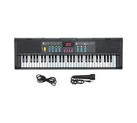 MQ6186 Tastiera Pianoforte Portatile 61 Tasti Pianoforte Elettronico Digitale Musicale Multifunzione con Microfono con Tasti a Grandezza Naturale per Bambini Principianti