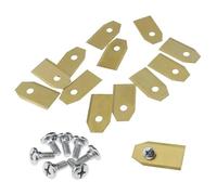 MQAIBENG 0,75mm. Sostituzione della Lama della Lama del Tosaerba della Lama dell'Acciaio Inossidabile Rivestito in Titanio + Parti della Vite for per Husq-Varna Automower 100pcs