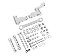 MQAIBENG Gruppo sterzo in Metallo a Zero Gap con Collegamento a 10 Cuscinetti in Acciaio for 1/14 M-JX 14301 14303 14304 Versione aggiornata(Set Silver)