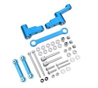 MQAIBENG Gruppo sterzo in Metallo a Zero Gap con Collegamento a 10 Cuscinetti in Acciaio for 1/14 M-JX 14301 14303 14304 Versione aggiornata(Set Blue)