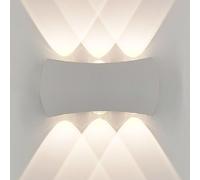 MQDLJSE Applique da Parete Moderna in Alluminio Impermeabile per Esterni, Lanterna da Parete Esterna antiruggine e Durevole, Illuminazione da Parete a Risparmio energetico, 3 Colori dispon