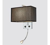 MQDLJSE Applique da Parete per Interni, Applique da Parete Moderne in Tessuto con faretti a LED, Soggiorno, Camera da Letto, Sala da Pranzo, Bagno, comò, lampade da Parete con Interruttore