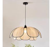 MQDLJSE Lampada a Sospensione a Forma di Fiore Boho, lampadario a Forma di Fiore in Tessuto da Fattoria, lampadario a Petalo Intrecciato, lampadari a Forma di Girasole per Sala da Pranzo,