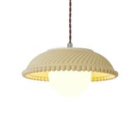 MQDLJSE Lampada a Sospensione da Comodino Francese in Stile Wabi Sabi, in Resina, a Forma di Fiore di Loto, per Sala da Pranzo, lampadario Creativo Nordico per Isola da Cucina, per Camera
