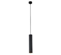 MQDLJSE Lampada a Sospensione da soffitto, Lampada a Sospensione Nera Opaca per Isola Cucina, lampadario a Tubo Lungo a LED da 7 W, Lampada a Sospensione per Soggiorno, Camera da Letto (Lu