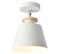 MQDLJSE Lampada da soffitto con Paralume in Ferro, Lampada da soffitto Semi-incassata, Attacco E27/E26, Lampada da soffitto a Risparmio energetico, la Testa della Lampada può Regolare la l