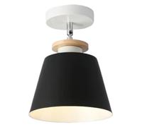 MQDLJSE Lampada da soffitto con Paralume in Ferro, Lampada da soffitto Semi-incassata, Attacco E27/E26, Lampada da soffitto a Risparmio energetico, la Testa della Lampada può Regolare la l