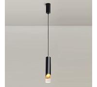 MQDLJSE Lampadari per Camera da Letto Lampadario a LED in Alluminio a Tubo Lungo Lampada a Sospensione cilindrica per Isola da Cucina Lampada a Sospensione in Cristallo Faretti a Barra App