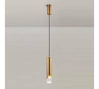 MQDLJSE Lampadari per Camera da Letto Lampadario a LED in Alluminio a Tubo Lungo Lampada a Sospensione cilindrica per Isola da Cucina Lampada a Sospensione in Cristallo Faretti a Barra App