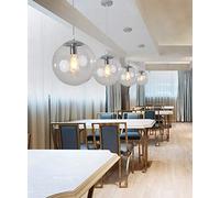 MQDLJSE Lampadario a Sfera in Vetro per Camera da Letto, Caldo e Romantico, per Ristorante, Lungo, per Soggiorno, Lampada da soffitto per Scale, Villa nordica, Scala, Grandi Dimensioni (AR