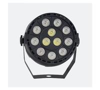 MQDLJSE Luci da palco Testa Mobile Luce 3 in 1 Luci per Feste a LED 12X3W Luce Piatta Par Mini Wash Fixture RGBW Luce per DJ Luce Uplight per palco Discoteca Pista da Ballo per Matrimoni D