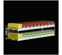 MQDLJSE Portasigarette Automatico per Negozi al Dettaglio, Ripiani espositivi per Sigarette in Acrilico Trasparente, mobiletto portaoggetti a Parete a più Livelli, 2 Strati, 10 colonne