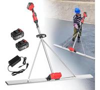MQDLJSE Strumento Vibrante Power Screed per la Lavorazione del calcestruzzo - Massetto Elettrico Senza Fili da 1,5 m/1,8 m con 9 Marce e frequenza di Vibrazione Regolabile - Strumento di f