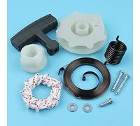 MQEIANG Avviamento a Strappo Puleggia Mozzo Impugnatura a Molla Impugnatura Corda Kit Compatibile con Husqvarna 137142235236240 Motosega con Viti Parti Nuove