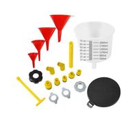 Mqetly 19 Pezzi Kit Universale per Riempimento a Stagna Imbuto di Riempimento Del Modulare per Meccanici