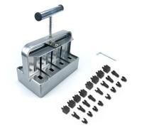 Mqetly Manual Soil Compattatore Terriccio Manuale Strumento Blocchi Terreno Inserto Intercambiabile Impugnatura Trasversale Metallo Plastica Adatto a Orto Vivai Coltivatori