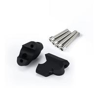 MQHHYAAB Manubrio Morsetto Moto per Ducati per Multistrada V4 S per Rally Pikes Peak 2021- per Multistrada V4 Adattatore Prolunga per Manubrio da Motocicletta Riser Manubrio Drag(Black)