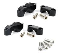 MQHHYAAB Manubrio Morsetto Moto per SWM RS 650 per Superdual SD 640 per Super Dual T/X Moto per Morini per Milano 1200 Riser Manubrio da 28 Mm 1 1/8" Riser Montaggio Spostato Verso l'Alto(Black)