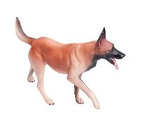 Mqiklt 1:6 Wolfhound Figurina Giocattolo Decorativo Educativo Gioco Foto Props Collezioni Modello di Scena in Miniatura Statua di Animale, Senza Guinzaglio