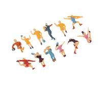 Mqiklt 20 Pezzi Persone Passeggeri Modello Dipinto Personaggi Miniatura Plastica Vari Soggetti Adatte per Scenari Ferrovie Allestimenti Modellistici
