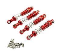 Mqiklt 4 Pezzi Ammortizzatore Metallico per Auto RC Accessorio Sostituzione Regolabile con Molla Coil Set Estensore Funzione Antivibrazione Adatto per Gara
