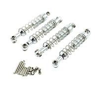 Mqiklt 4 Pezzi Ammortizzatore Metallico per Auto RC Kit Ricambio Funzione Regolabile con Molla Coil Estensore Accessorio Upgrade Stabilità Adatto per Gara
