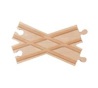 Mqiklt Blocchi da Assemblare per Binari Ferroviari in Legno, Accessori per La Decorazione del Paesaggio, Adattatore per Binari di Espansione, Scambio di, 16 cm x 9 cm x 1,2 cm