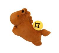 Mqiklt Cavallo di Peluche, da Collezione, Decorazione per La Casa, Morbidi Giocattoli di Peluche, Ornamento per Il Capodanno Cinese per Adulti, Regali di Nat, Marrone