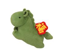 Mqiklt Cavallo di Peluche, da Collezione, Decorazione per La Casa, Morbidi Giocattoli di Peluche, Ornamento per Il Capodanno Cinese per Adulti, Regali di Nat, Verde