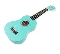 Mqiklt Chitarra Ukulele in Legno da 21 Pollici, Strumento Musicale Giocattolo per Bambini, per Imparare La Musica, Turchese