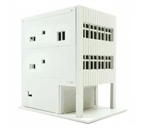 Mqiklt Edificio Giapponese Modello Architettura Miniatura Diorama Maquette Kit Montaggio Atmosfera Realistica con Texture Città, Edificio In Stile Hong Kong Con Porta In Ferro