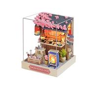 Mqiklt Kit per La Creazione di Case delle Bambole in Miniatura, Modellini di Case in Miniatura da Costruire, Decorazioni, Lavoretti Fai da Te, Reg, Casa della tagliatella Sakura