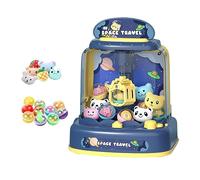 Mqiklt Mini Distributore Automatico per Bambini, Giocattolo Elettronico da Interno, Distributore di Bambole con Suoni per Bambini E Bambine, Regalo di Natale, Blu