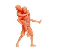 Mqiklt Miniature di Persone, Modellini 1.64, Miniature per Giardino delle Fate, Ornamento da Scrivania, Treni, Progetti Fai da Te, Figure Non Dipinte in, Stile g