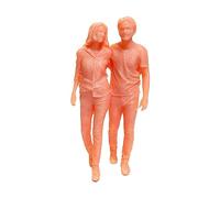 Mqiklt Miniature di Persone, Modellini 1.64, Miniature per Giardino delle Fate, Ornamento da Scrivania, Treni, Progetti Fai da Te, Figure Non Dipinte in, Stile e