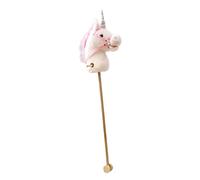 Mqiklt Peluche a Forma di Cavallo con Effetti Sonori Realistici, Gioco di Ruolo con Ruota, Robusto Cavallo Da Passeggio Fatto a Mano Su Un Bastone per Bambin, cavallo, Taglia unica