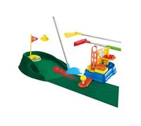 Mqiklt Set da Golf per Bambini, Minigolf, Set da Gioco, Buche per La Pratica, Putter Educativo, Regali, Giocattoli Sportivi da Golf, 11 Pezzi