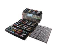 Mqiklt Set di Giocattoli da 48 Pezzi con in Metallo a Traino, Incluso Contenitore, Ideale Come Regalo di Compleanno per (Bambini E Bambine), Blu