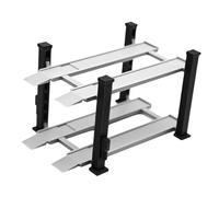 Mqiklt Vetrina 1/64 per Scene di Parcheggio, Garage per Auto Pressofuso, Organizzatore di Layout, Modello di Auto in Lega di Resina, Espositore per Giocattol, Nero