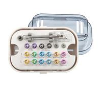 MQL-HDX Kit di Strumenti dentali universali per Chiavi dinamometriche in Acciaio Inossidabile per Vari sistemi implantari - Impugnatura ergonomica Antiscivolo